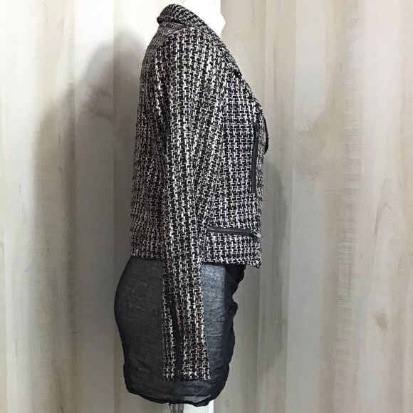 House Of Harlowe 1960 x Revolve Dean Tweed Moto Jacket Size Medium - Picture 4 of 8